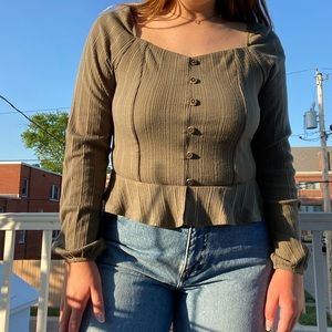 Arizona square neck blouse